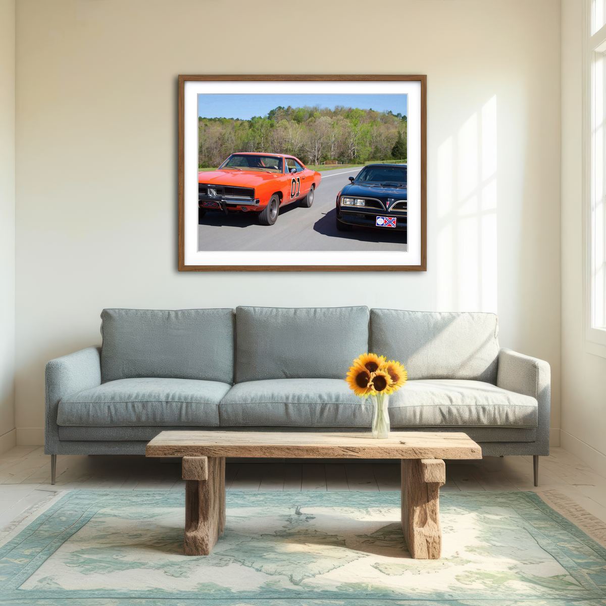 AUTO-MOCKUP ROOM | Dukes - Smokey Wall Art
