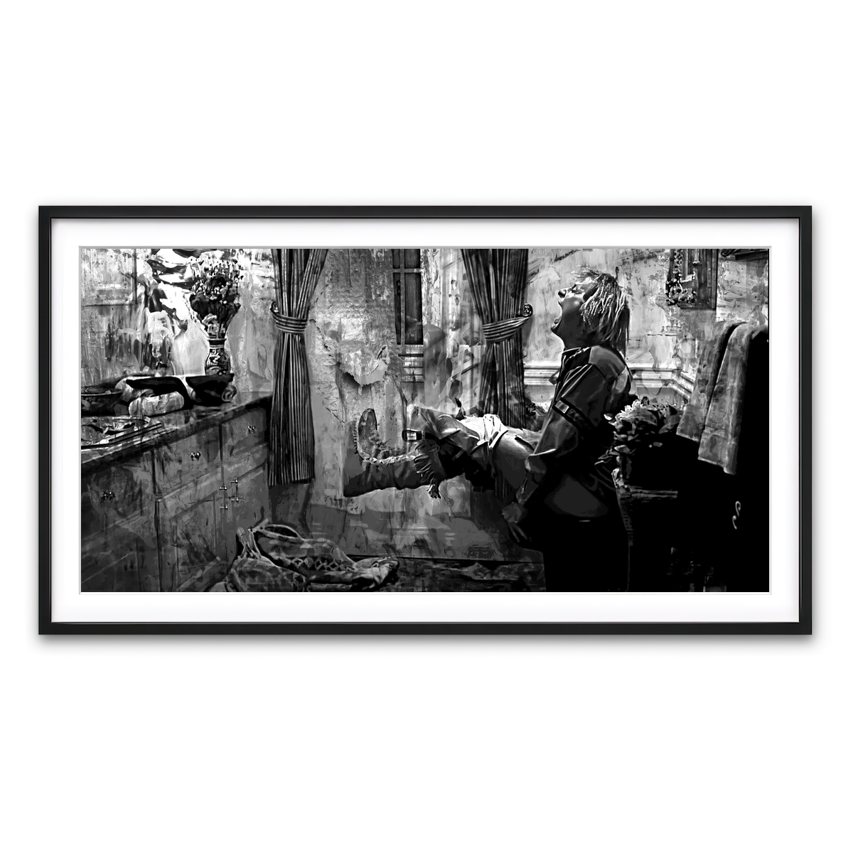 Framed Print 2x1 Black