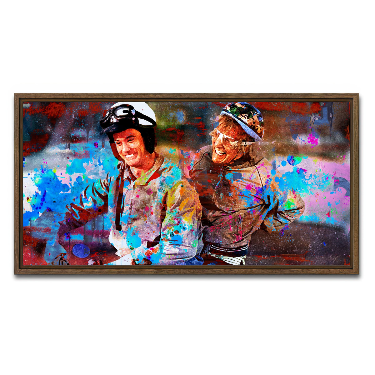 AUTO-MOCKUP WHITE | Dumb and Dumber | 1 Piece | Walnut Frame | group=2x1