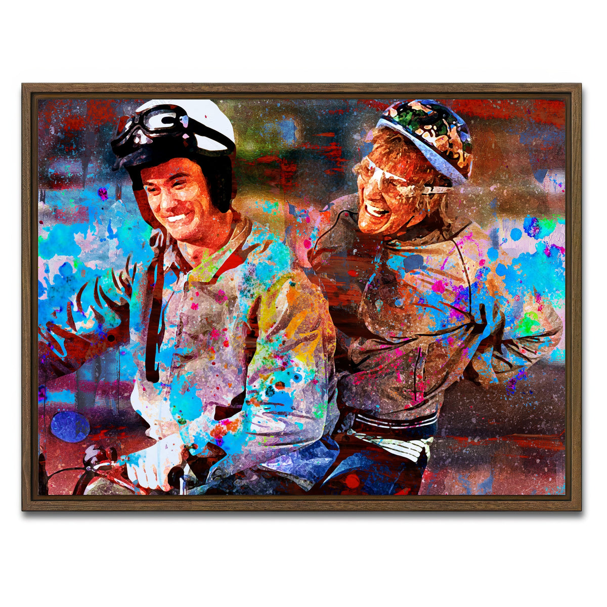 AUTO-MOCKUP WHITE | Dumb and Dumber | 1 Piece | Walnut Frame | group=4x3