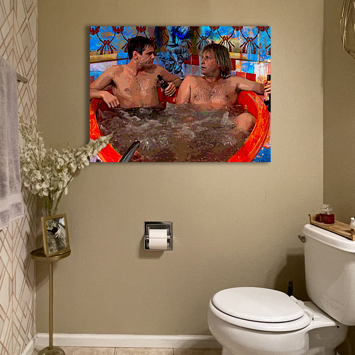 Dumb and Dumber Heart Tub Wall Art