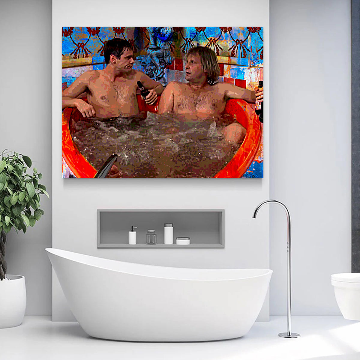 Dumb and Dumber Heart Tub Wall Art