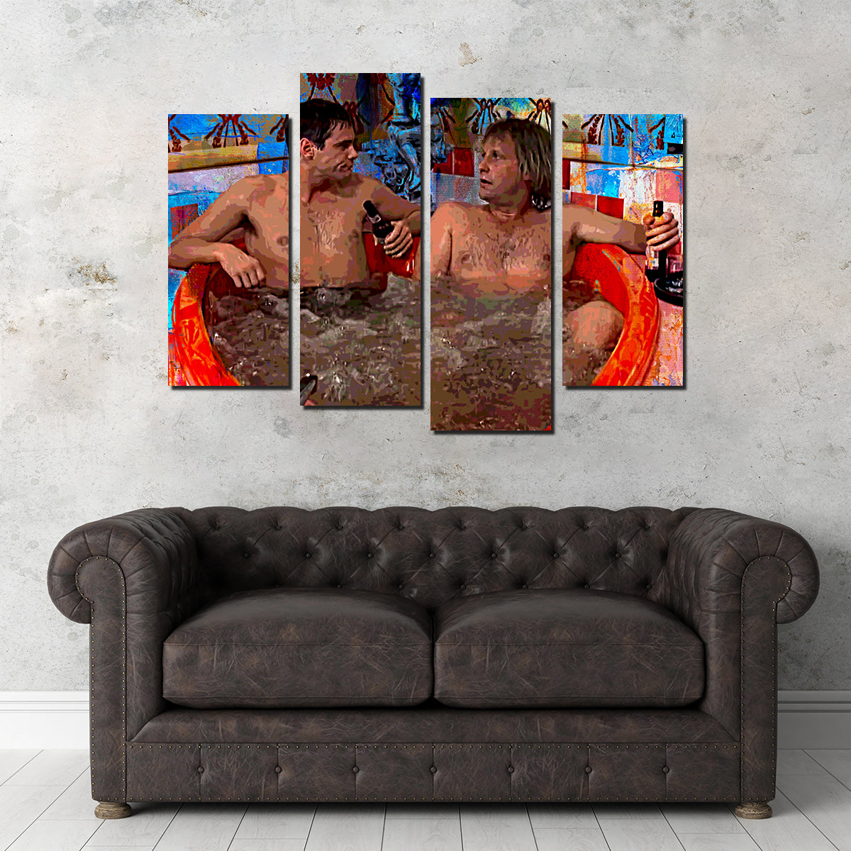 Dumb and Dumber Heart Tub Wall Art