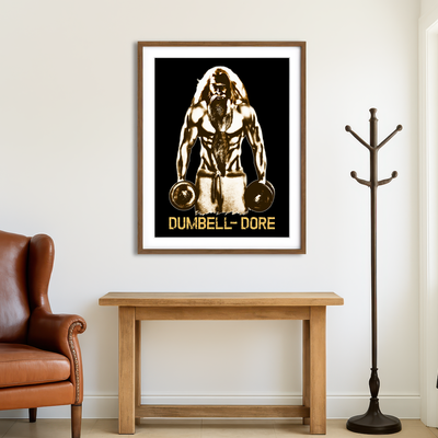 AUTO-MOCKUP ROOM | Dumbbell-Dore Wall Art