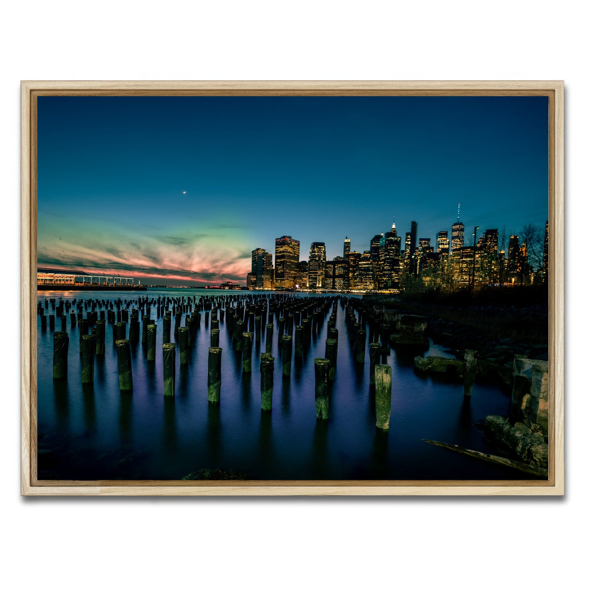 AUTO-MOCKUP WHITE | Dumbo Pier | 1 Piece | Natural Framed Canvas | group=4x3