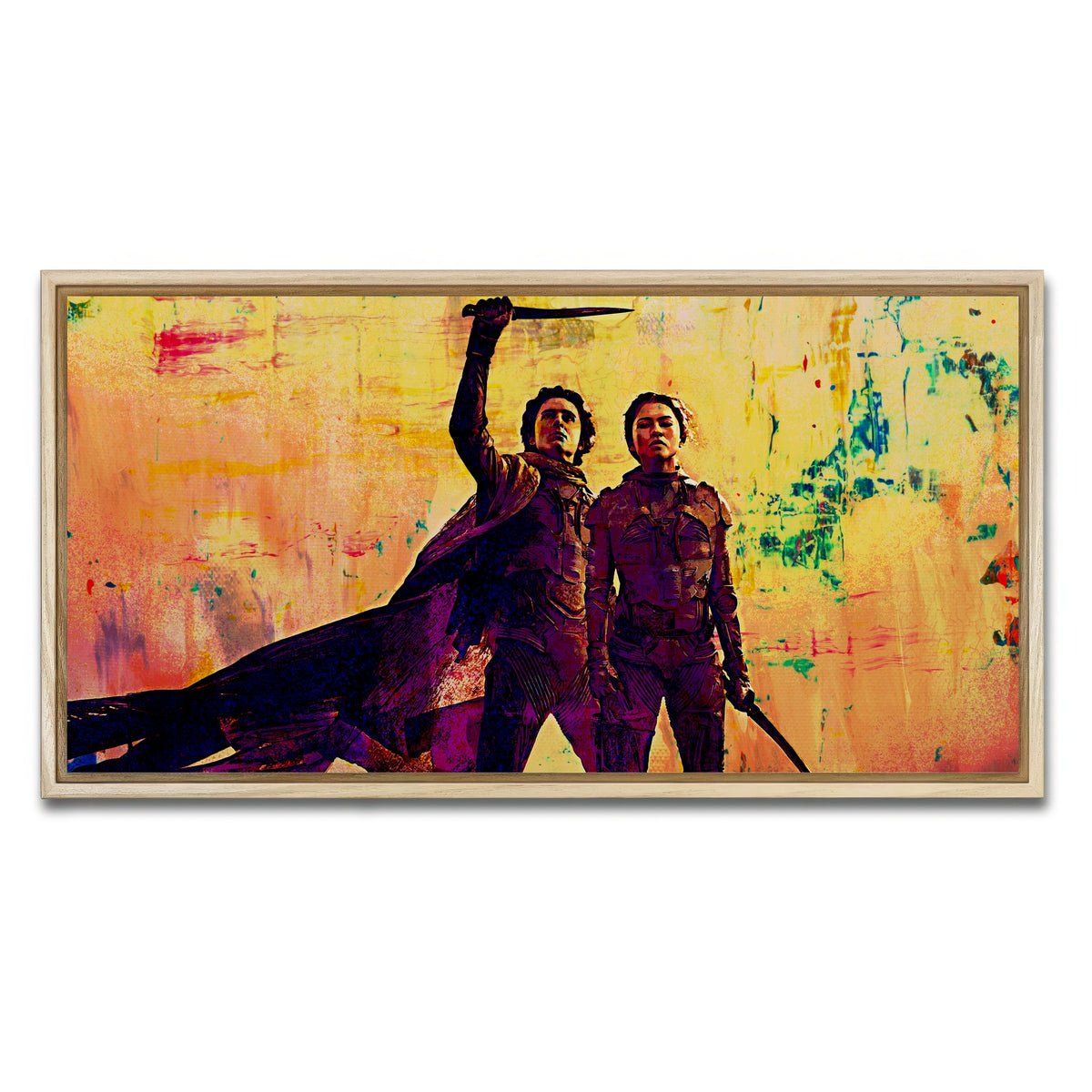 AUTO-MOCKUP WHITE | Dune Part Two | 1 Piece | Natural Framed Canvas | group=2x1