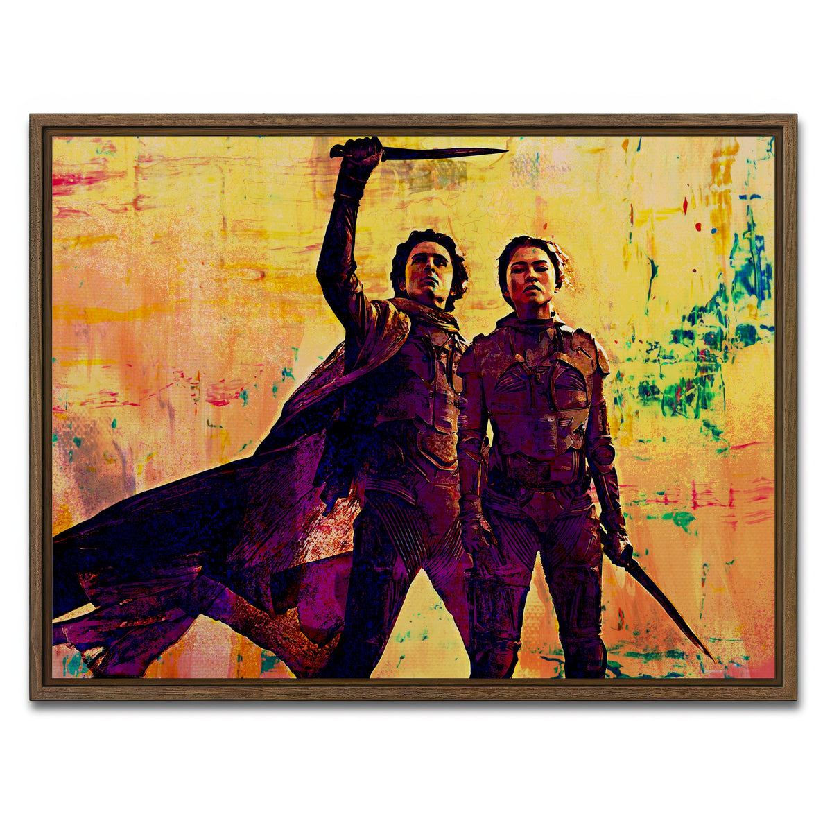 AUTO-MOCKUP WHITE | Dune Part Two | 1 Piece | Walnut Framed Canvas | group=4x3