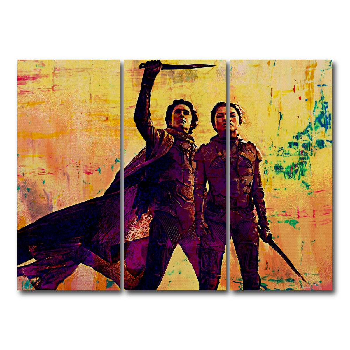 AUTO-MOCKUP WHITE | Dune Part Two | 3 Piece | Gallery Wrap Canvas | group=8x18