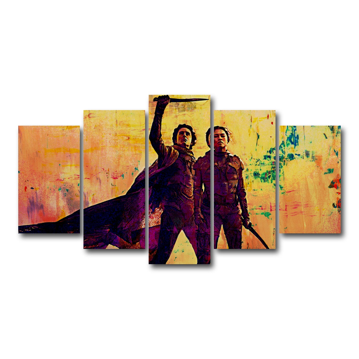 AUTO-MOCKUP WHITE | Dune Part Two | 5 Piece | Gallery Wrap Canvas | group=5_normal