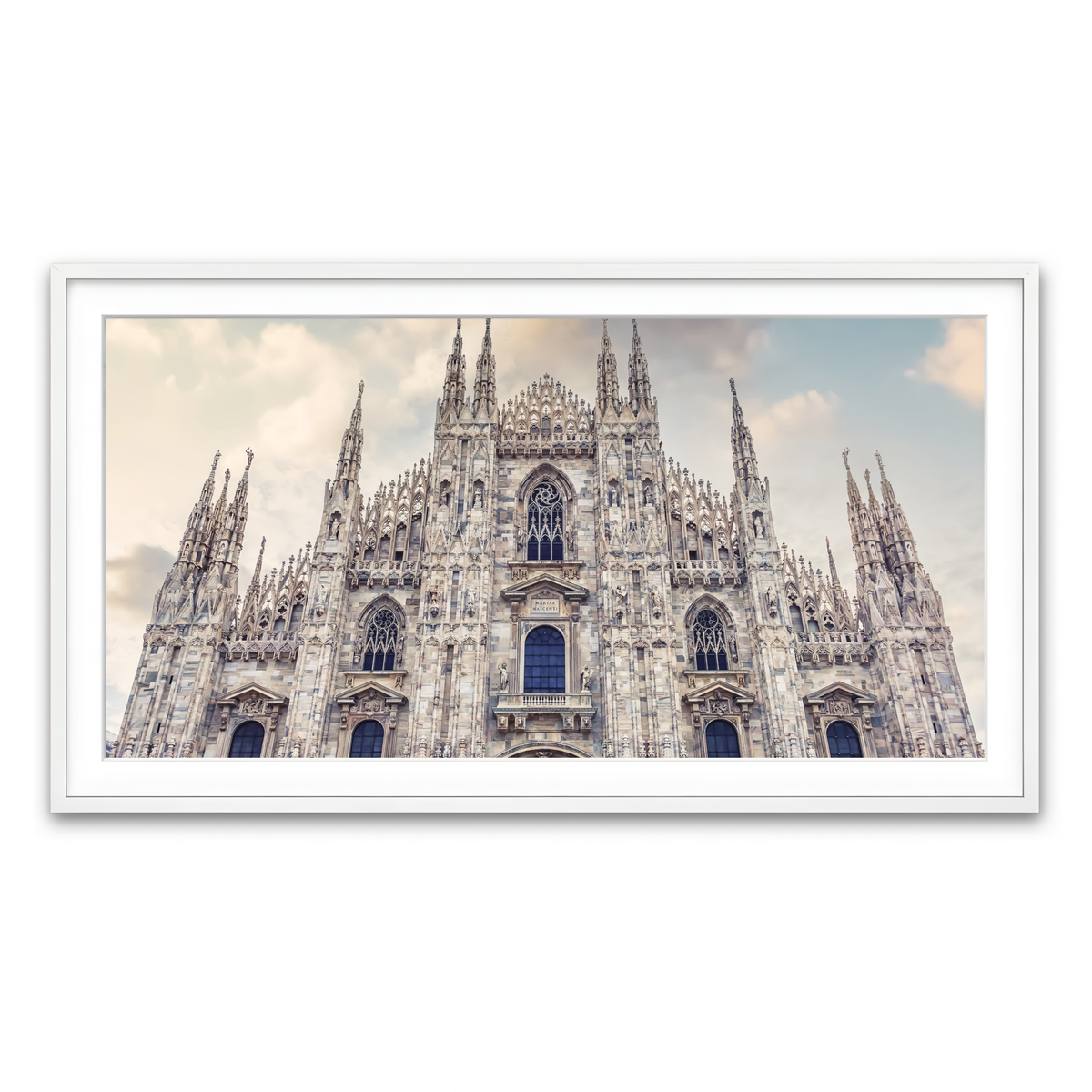 Framed Print 2x1 White