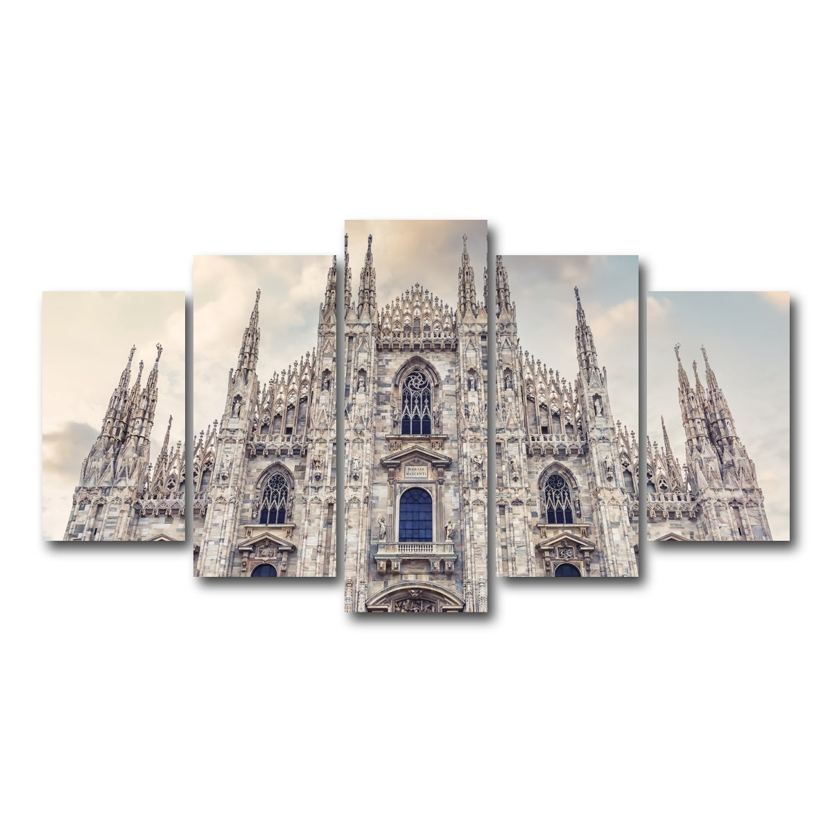 AUTO-MOCKUP WHITE | Duomo di Milano | 5 Piece | Gallery Wrap Canvas | group=5_normal