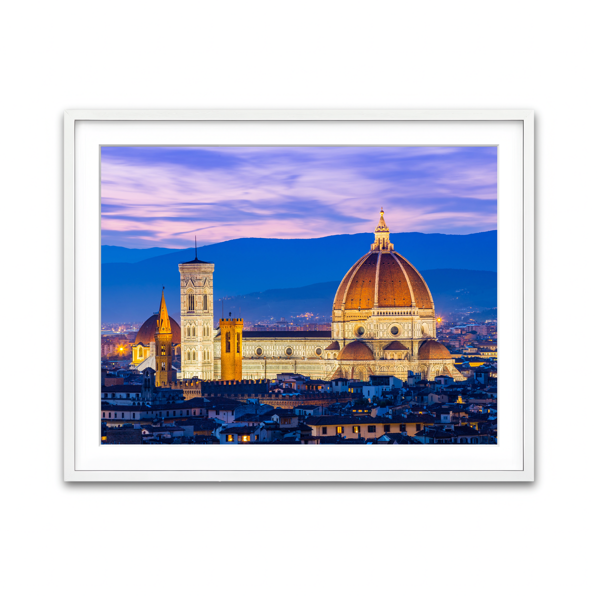 Framed Print 4x3 White