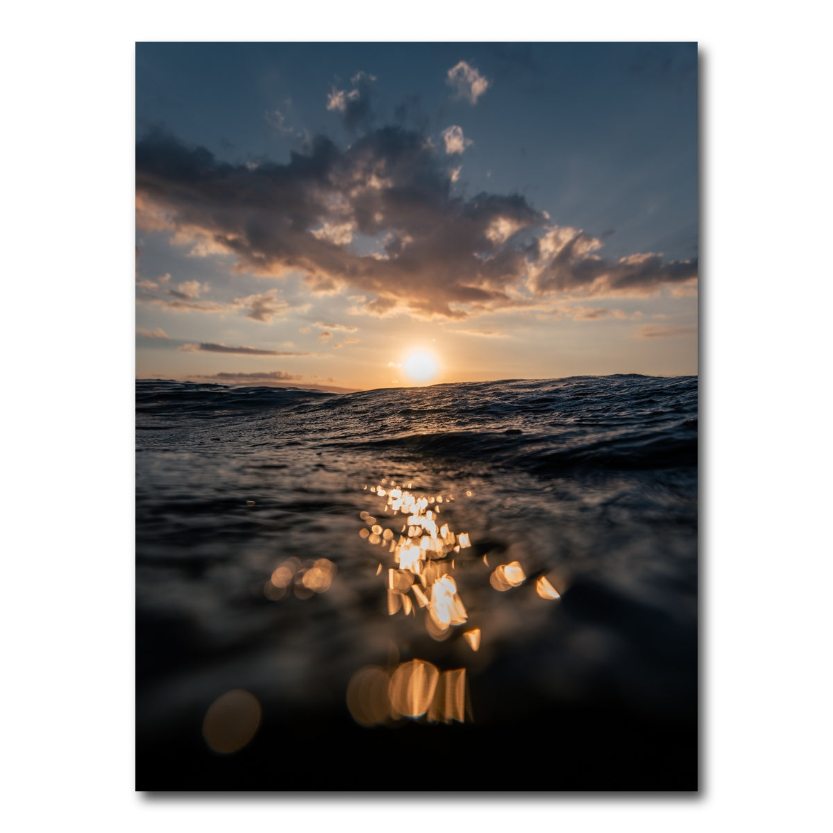 AUTO-MOCKUP WHITE | Dusk At Sea | 1 Piece | Gallery Wrap Canvas | group=3x4