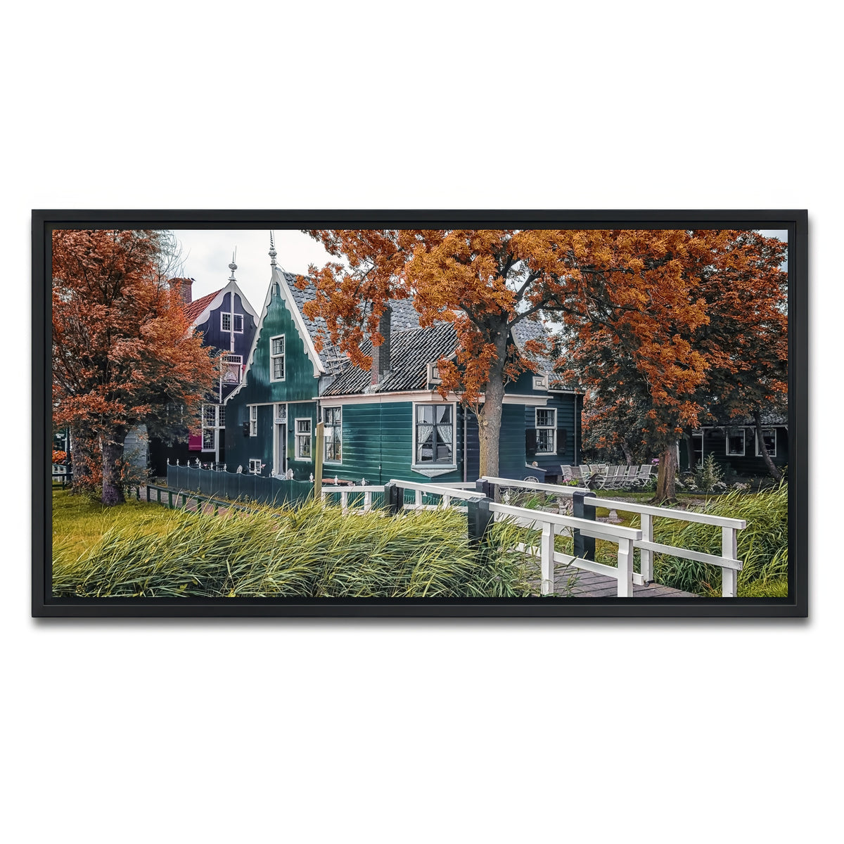 AUTO-MOCKUP WHITE | Dutch Countryside | 1 Piece | Black Framed Canvas | group=2x1