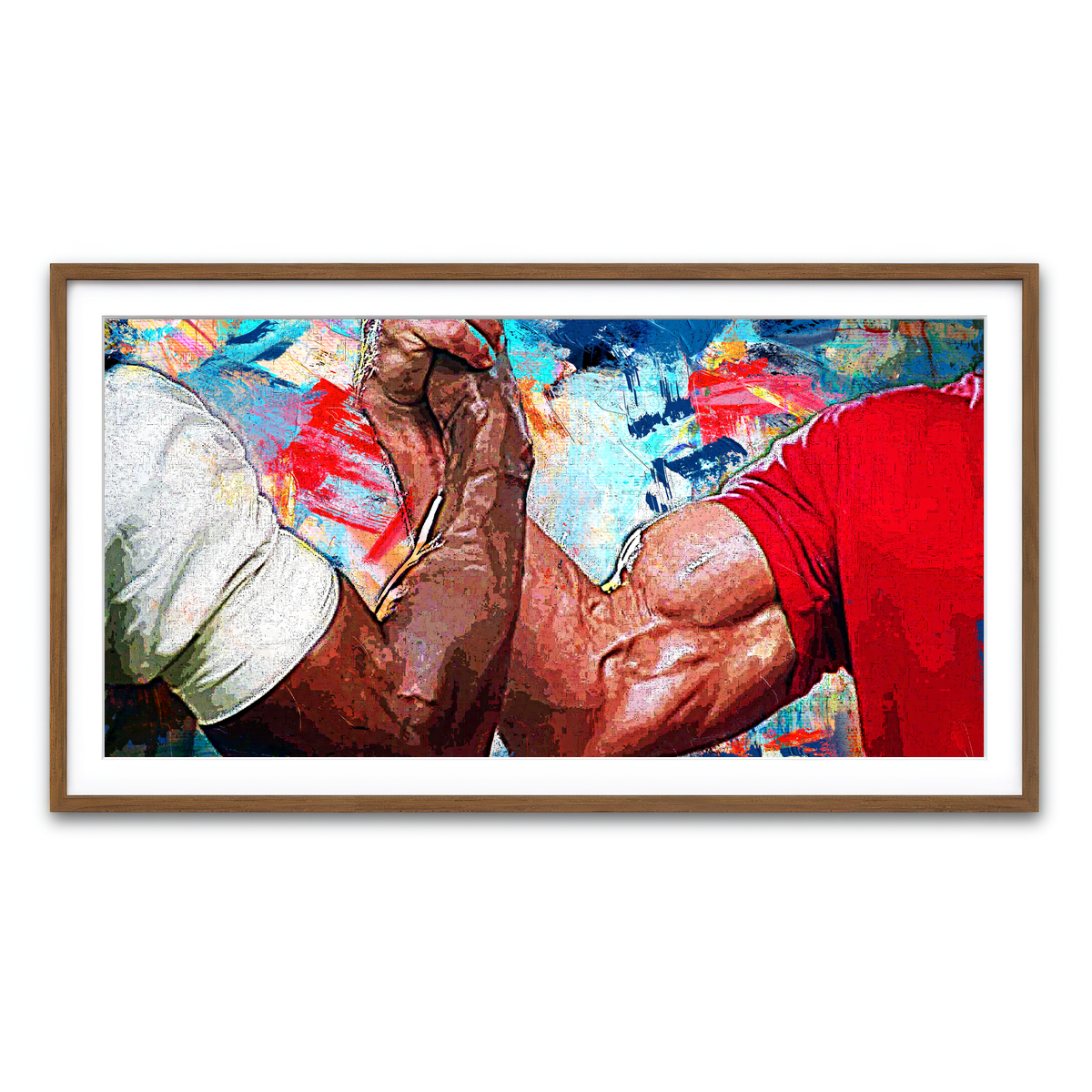 Framed Print 2x1 Walnut