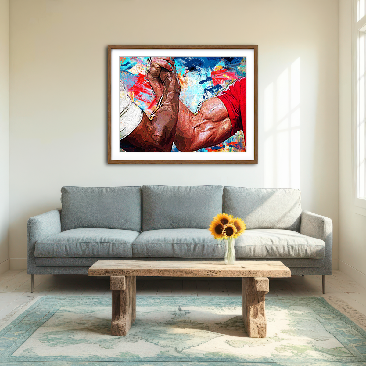 AUTO-MOCKUP ROOM | Dutch & Dillon Handshake Wall Art