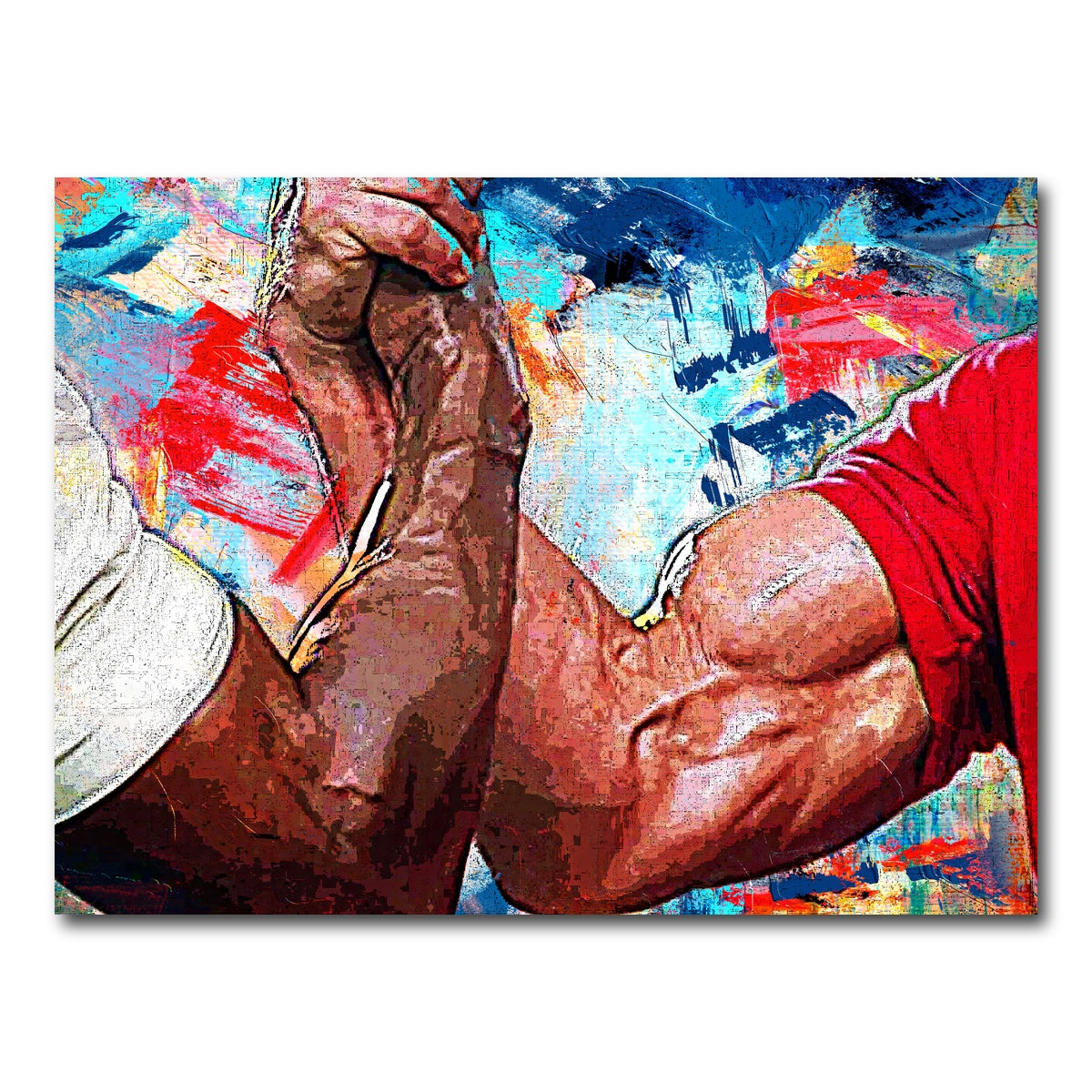 AUTO-MOCKUP WHITE | Dutch & Dillon Handshake | 1 Piece | Gallery Wrap Canvas | group=4x3