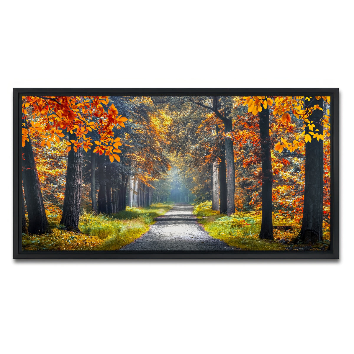 AUTO-MOCKUP WHITE | Dutch Forest | 1 Piece | Black Framed Canvas | group=2x1