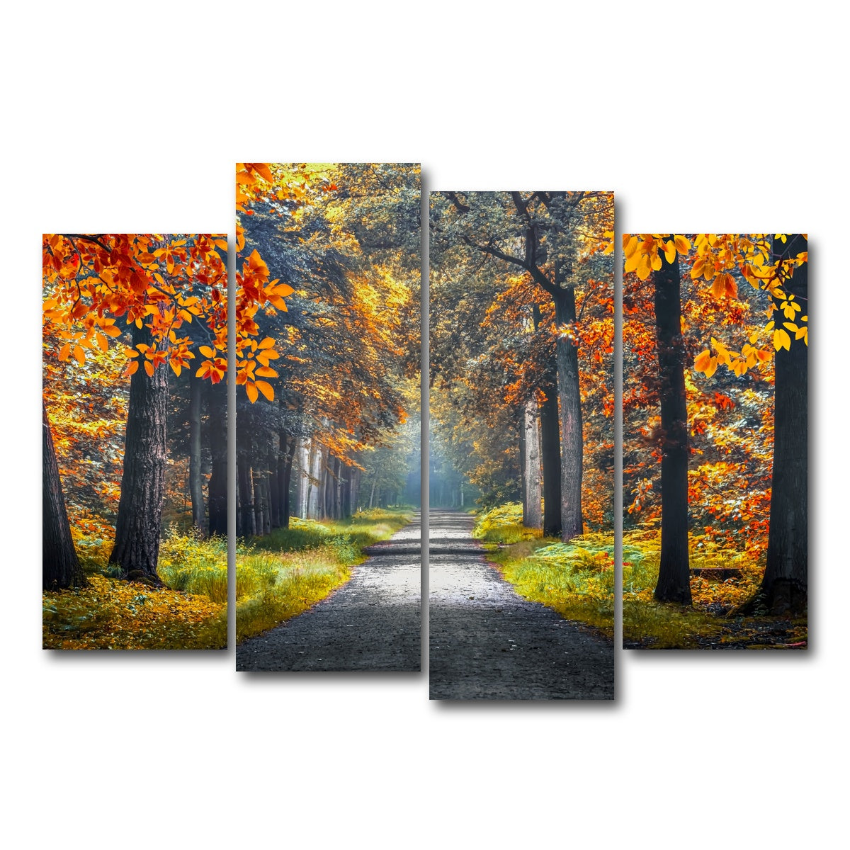 AUTO-MOCKUP WHITE | Dutch Forest | 4 Piece | Gallery Wrap Canvas | group=4_normal