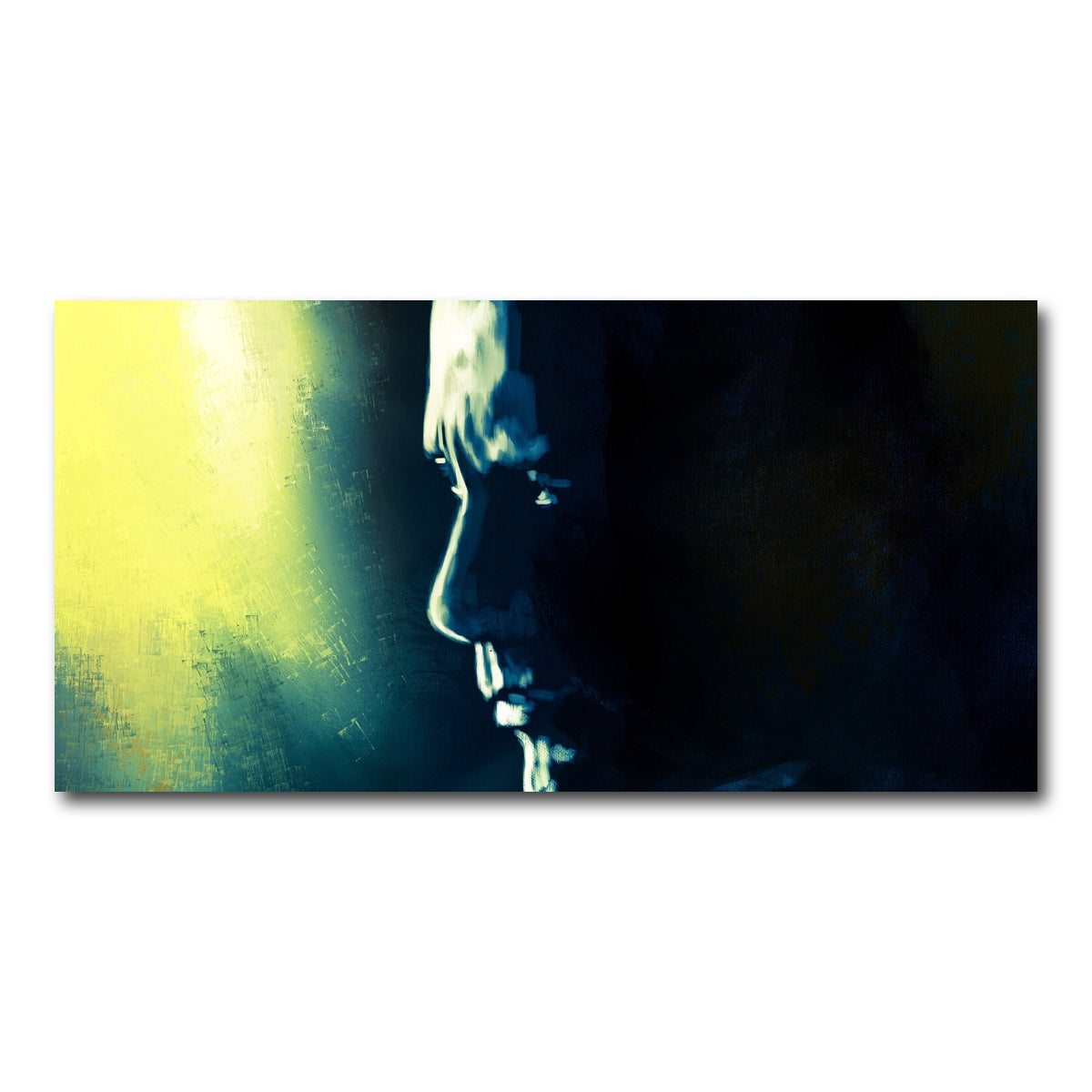 AUTO-MOCKUP WHITE | Dwayne 'The Rock' Johnson | 1 Piece | Gallery Wrap Canvas | group=2x1