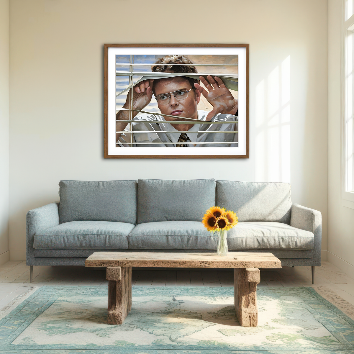 AUTO-MOCKUP ROOM | Dwight Painted Wall Art