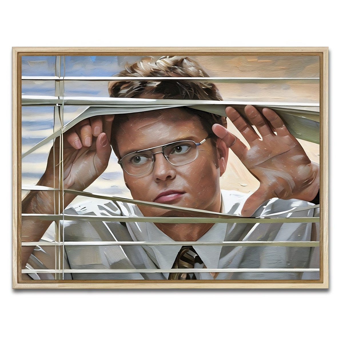 AUTO-MOCKUP WHITE | Dwight Painted | 1 Piece | Natural Framed Canvas | group=4x3