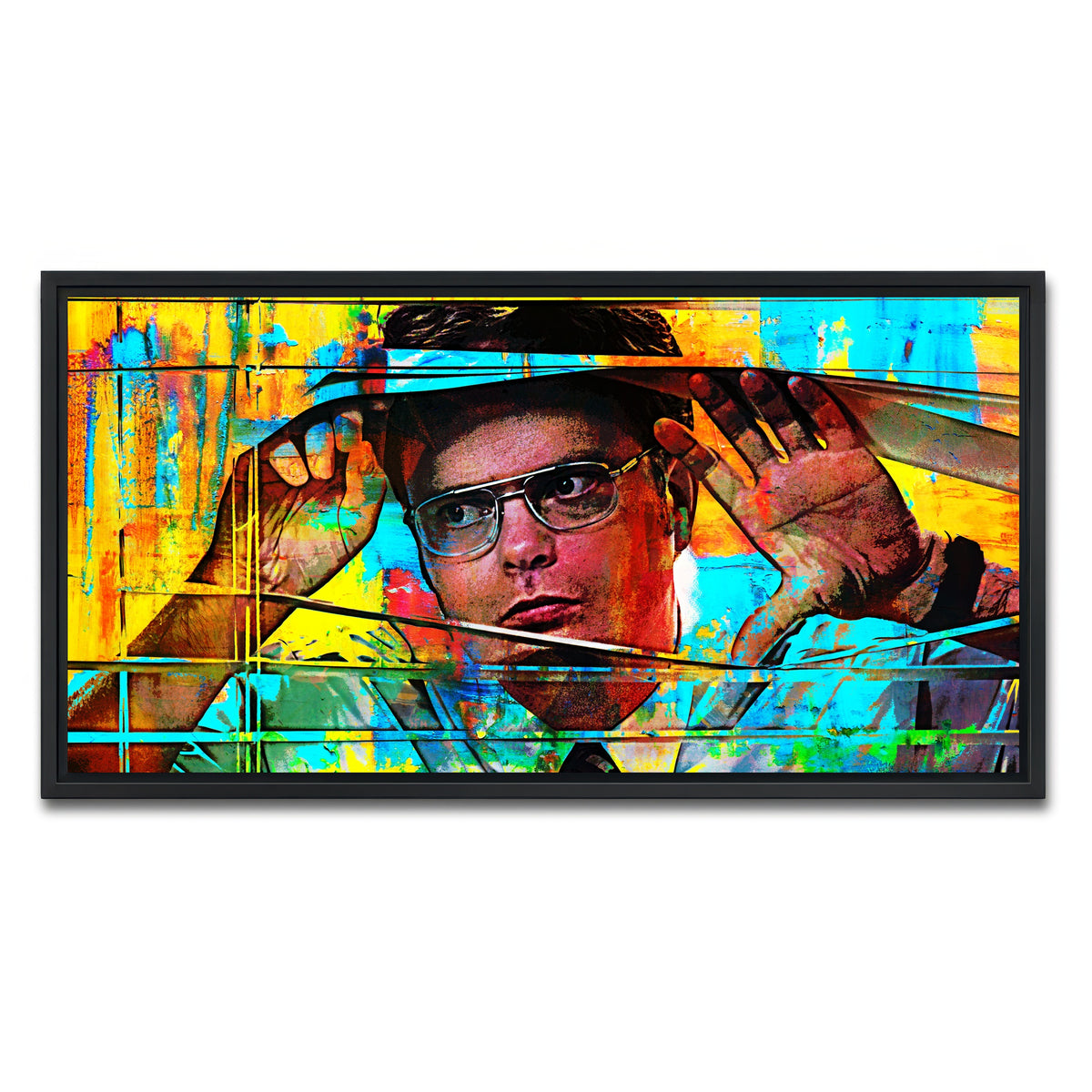 AUTO-MOCKUP WHITE | Dwight Schrute | 1 Piece | Black Framed Canvas | group=2x1