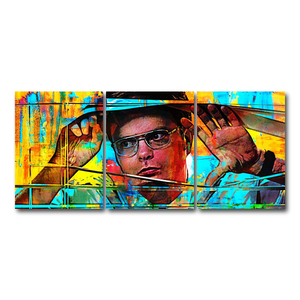 AUTO-MOCKUP WHITE | Dwight Schrute | 3 Piece | Gallery Wrap Canvas | group=18x24