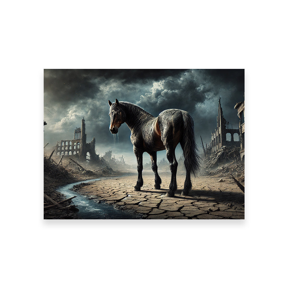 Dystopian Quarter Horse Wall Art