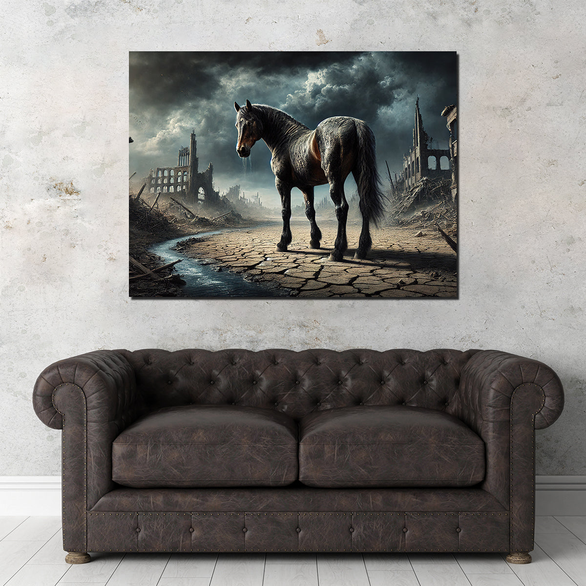 Dystopian Quarter Horse Wall Art
