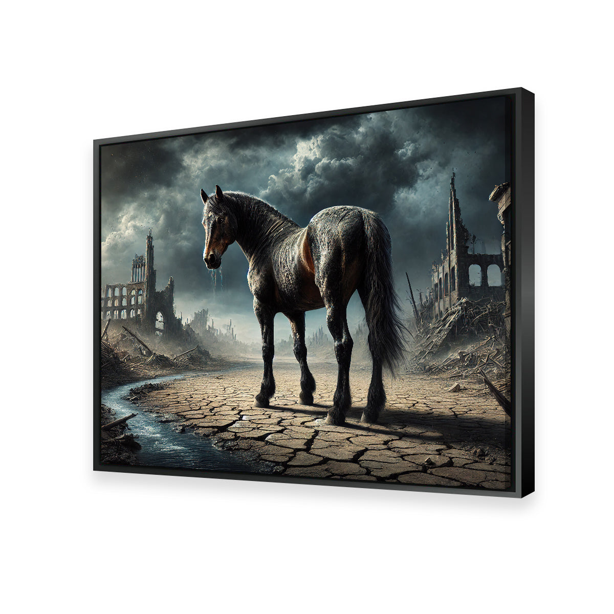 Dystopian Quarter Horse Wall Art