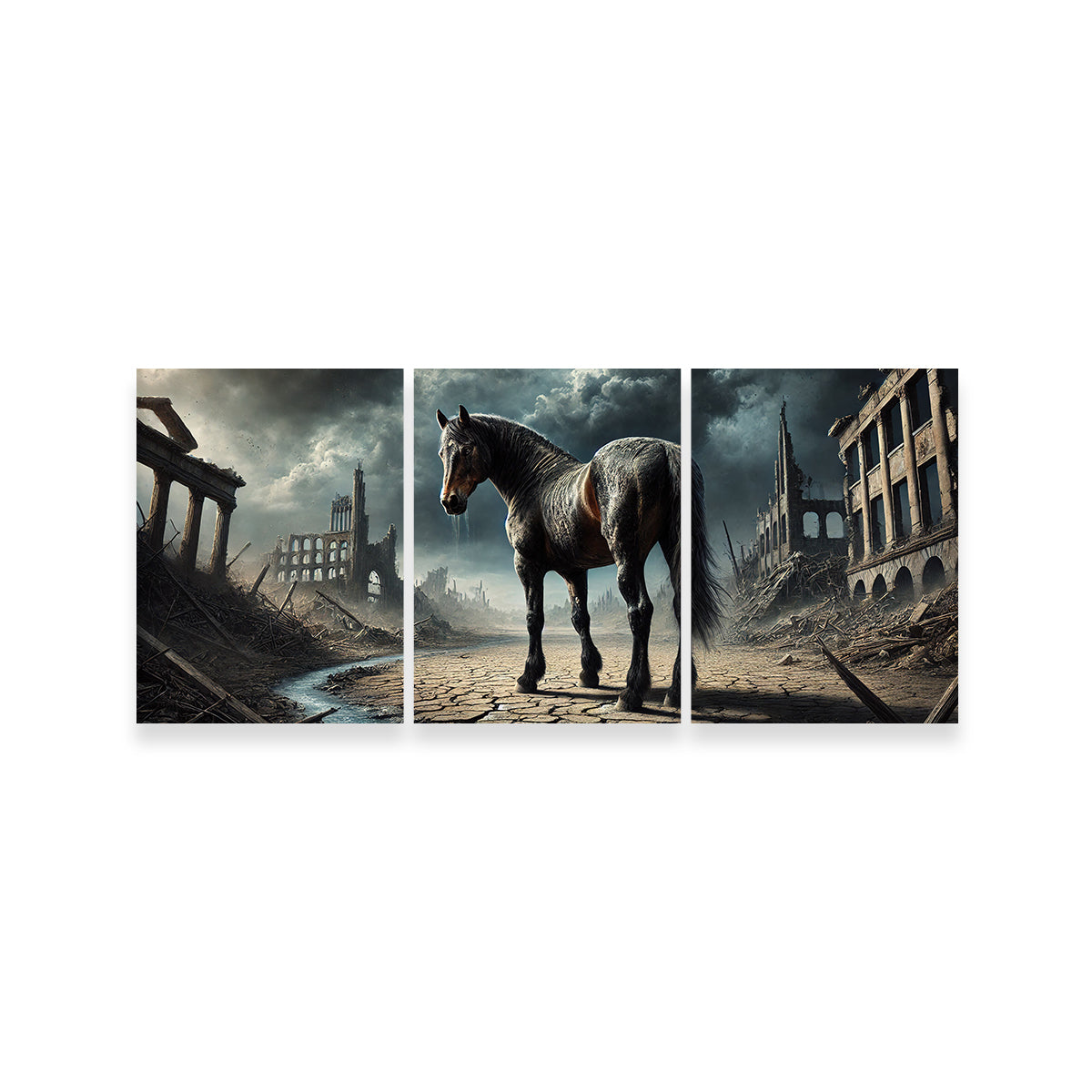 Dystopian Quarter Horse Wall Art