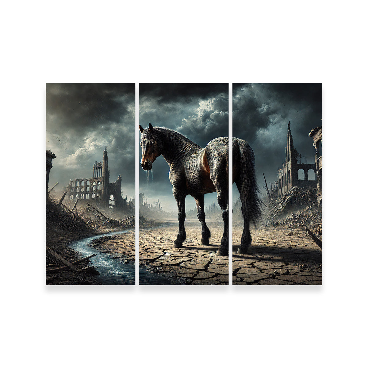 Dystopian Quarter Horse Wall Art