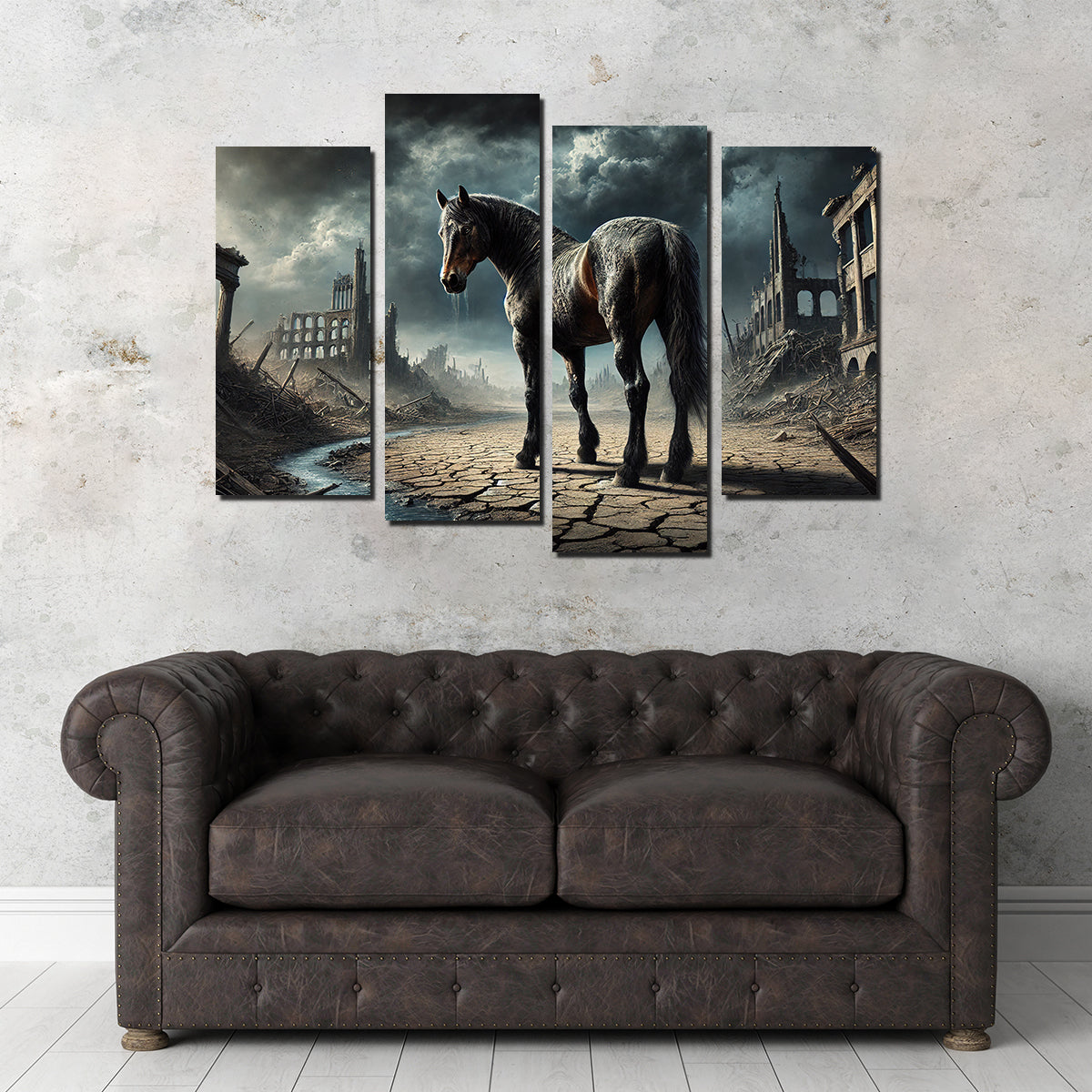 Dystopian Quarter Horse Wall Art