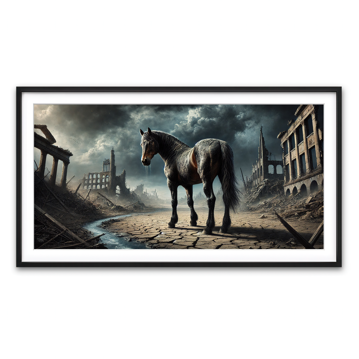 Framed Print 2x1 Black