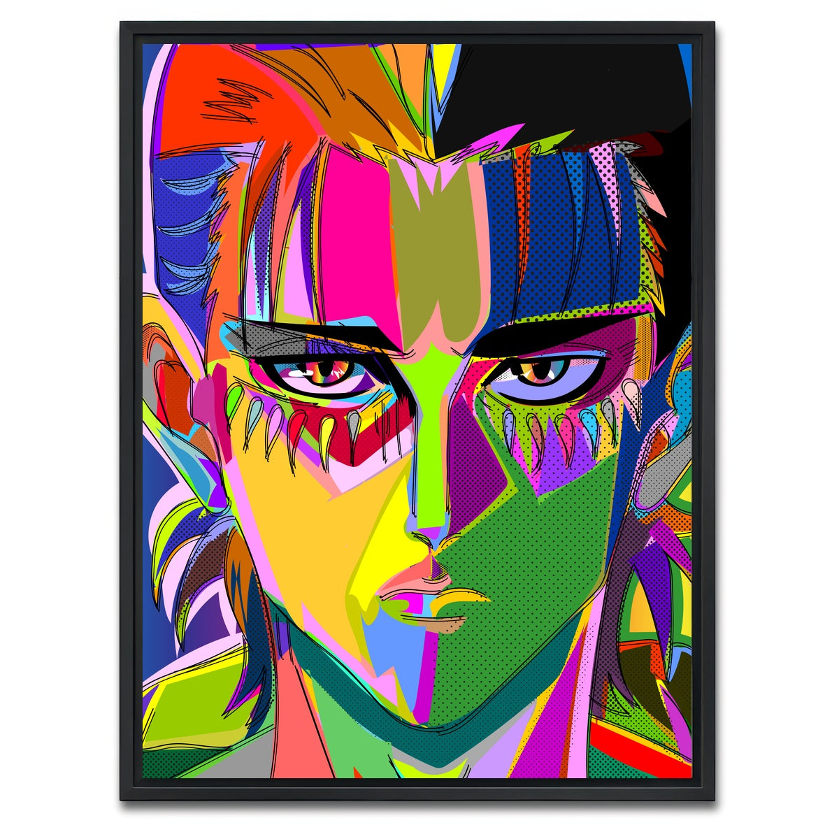 AUTO-MOCKUP WHITE | EREN | 1 Piece | Black Framed Canvas | group=3x4