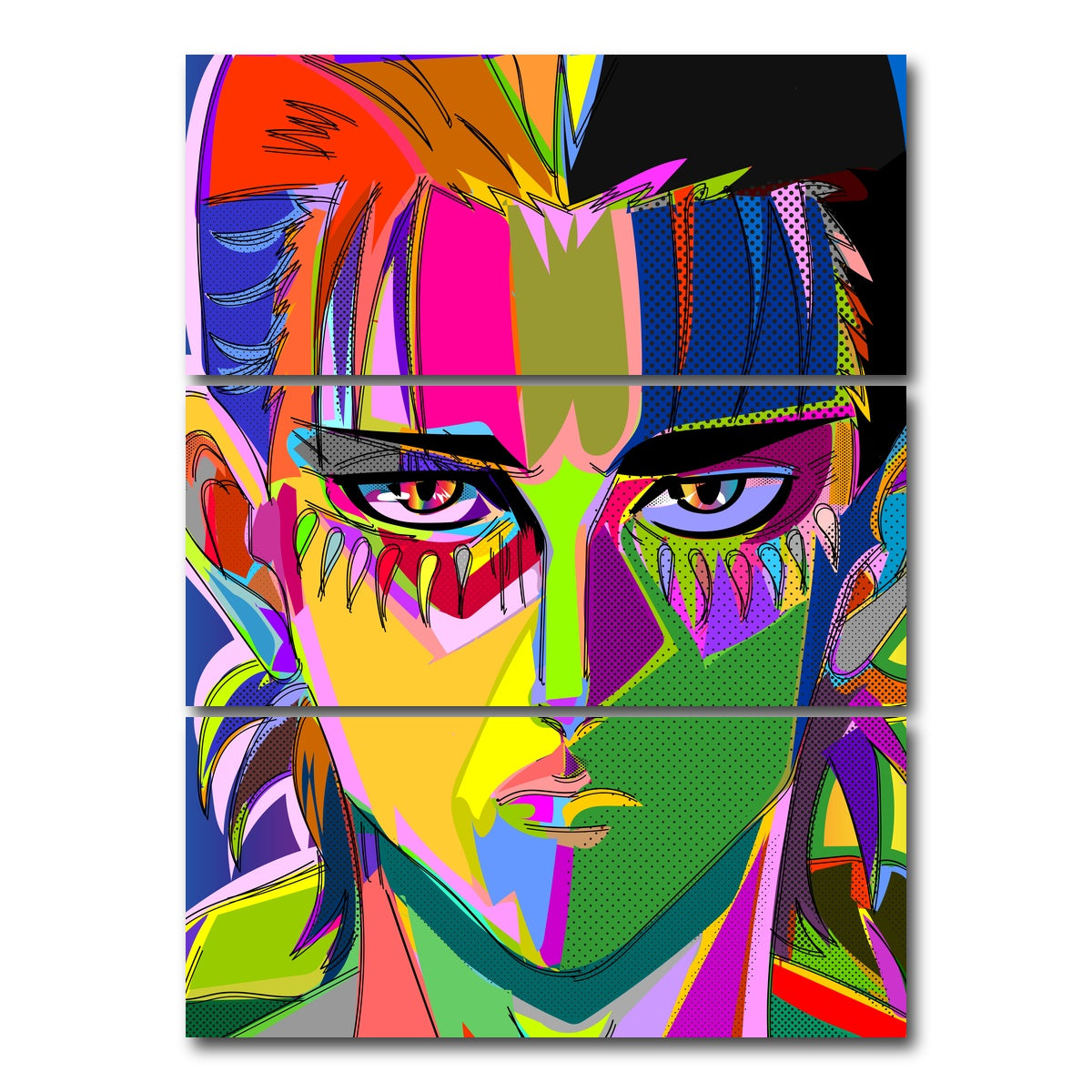 AUTO-MOCKUP WHITE | EREN | 3 Piece | Gallery Wrap Canvas | group=8x18_stacked