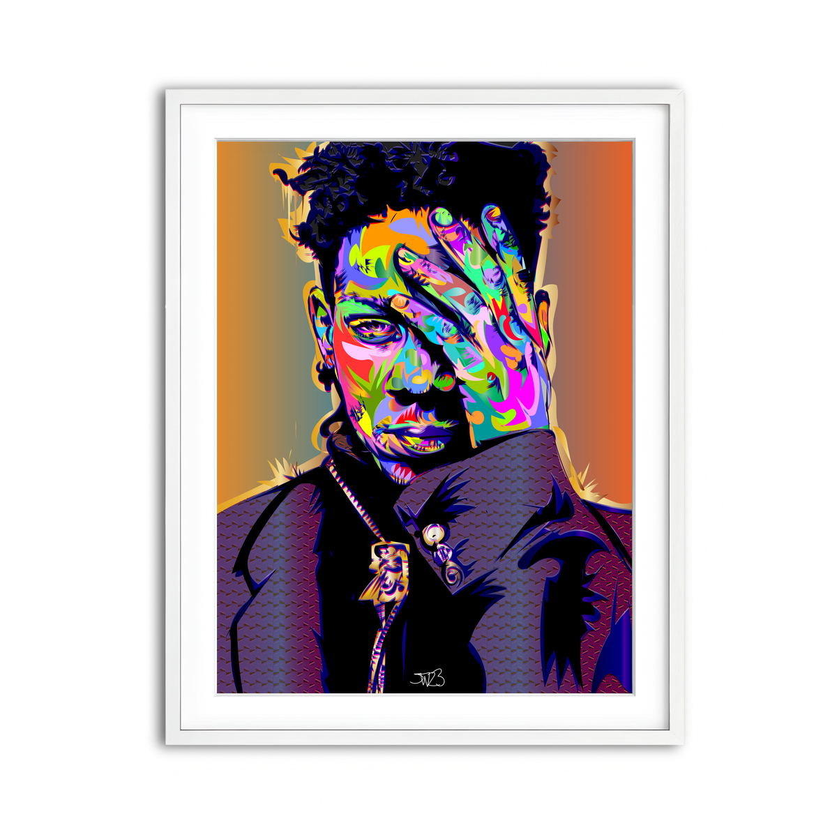 Framed Print 3x4 White