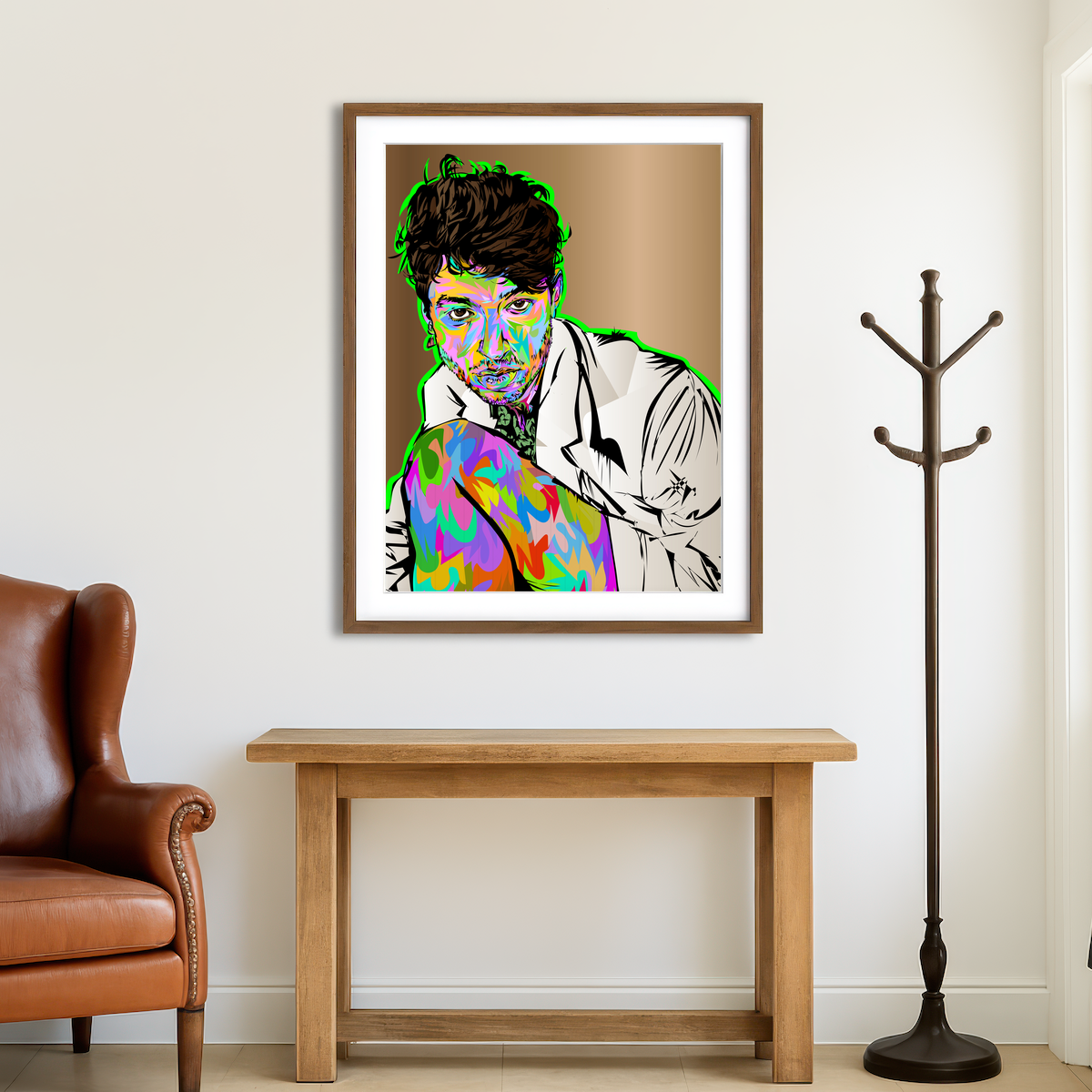 AUTO-MOCKUP ROOM | Ezra Miller Wall Art