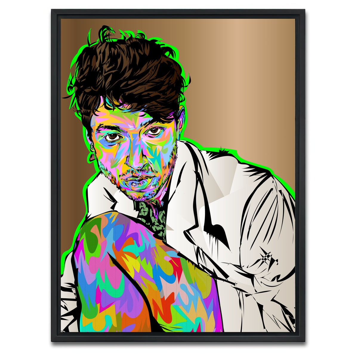 AUTO-MOCKUP WHITE | EZRA MILLER | 1 Piece | Black Framed Canvas | group=3x4