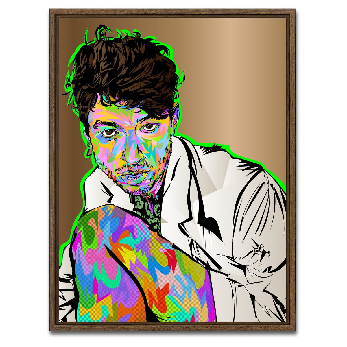 AUTO-MOCKUP WHITE | EZRA MILLER | 1 Piece | Walnut Framed Canvas | group=3x4