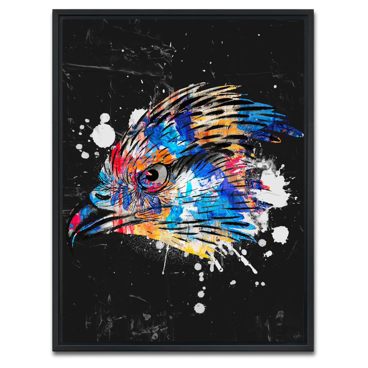 AUTO-MOCKUP WHITE | Eagle | 1 Piece | Black Framed Canvas | group=3x4