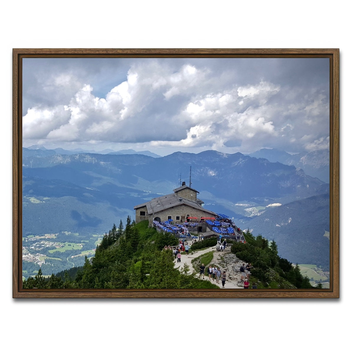 AUTO-MOCKUP WHITE | Eagle's Nest | 1 Piece | Walnut Framed Canvas | group=4x3