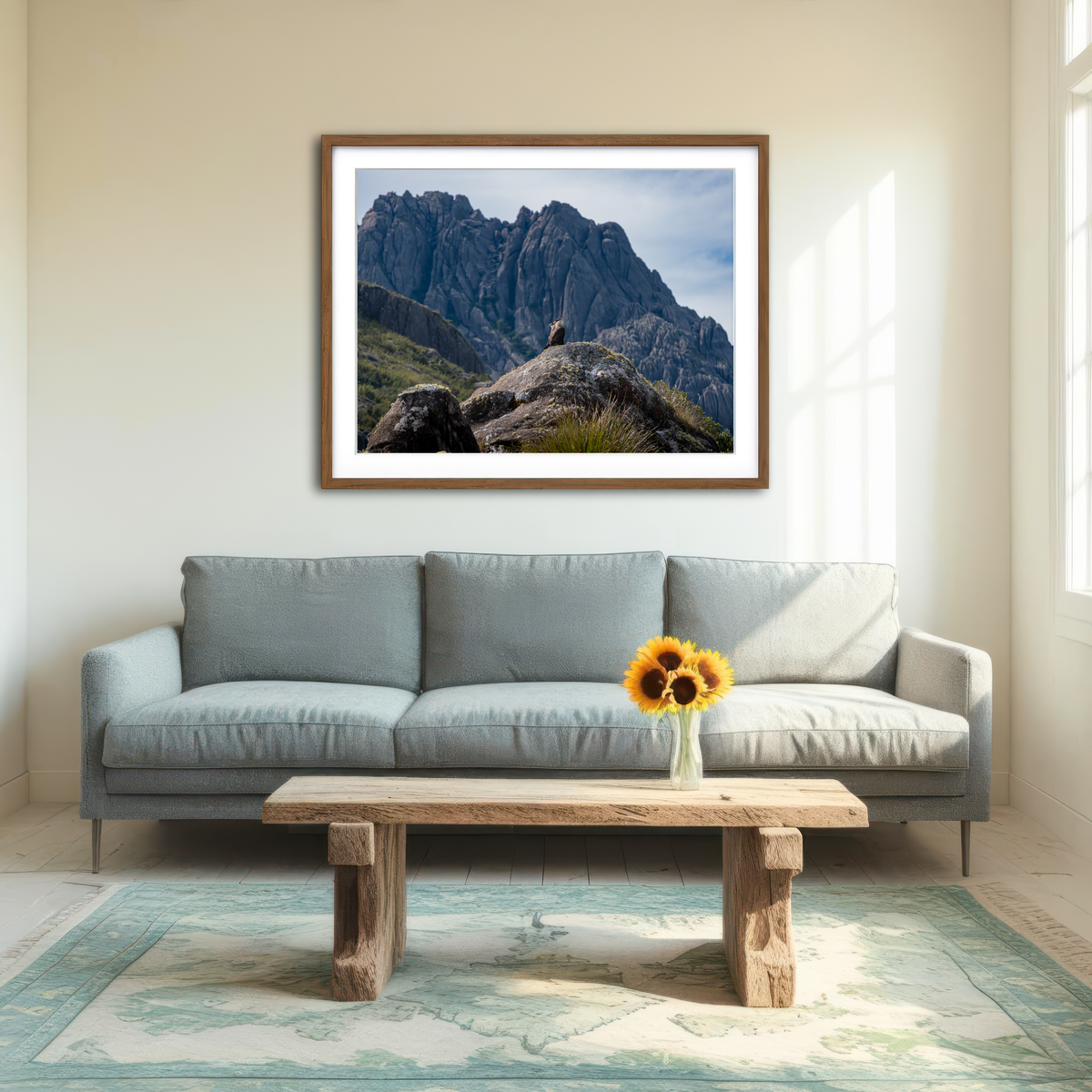 AUTO-MOCKUP ROOM | Eagles and The Black Needles Wall Art