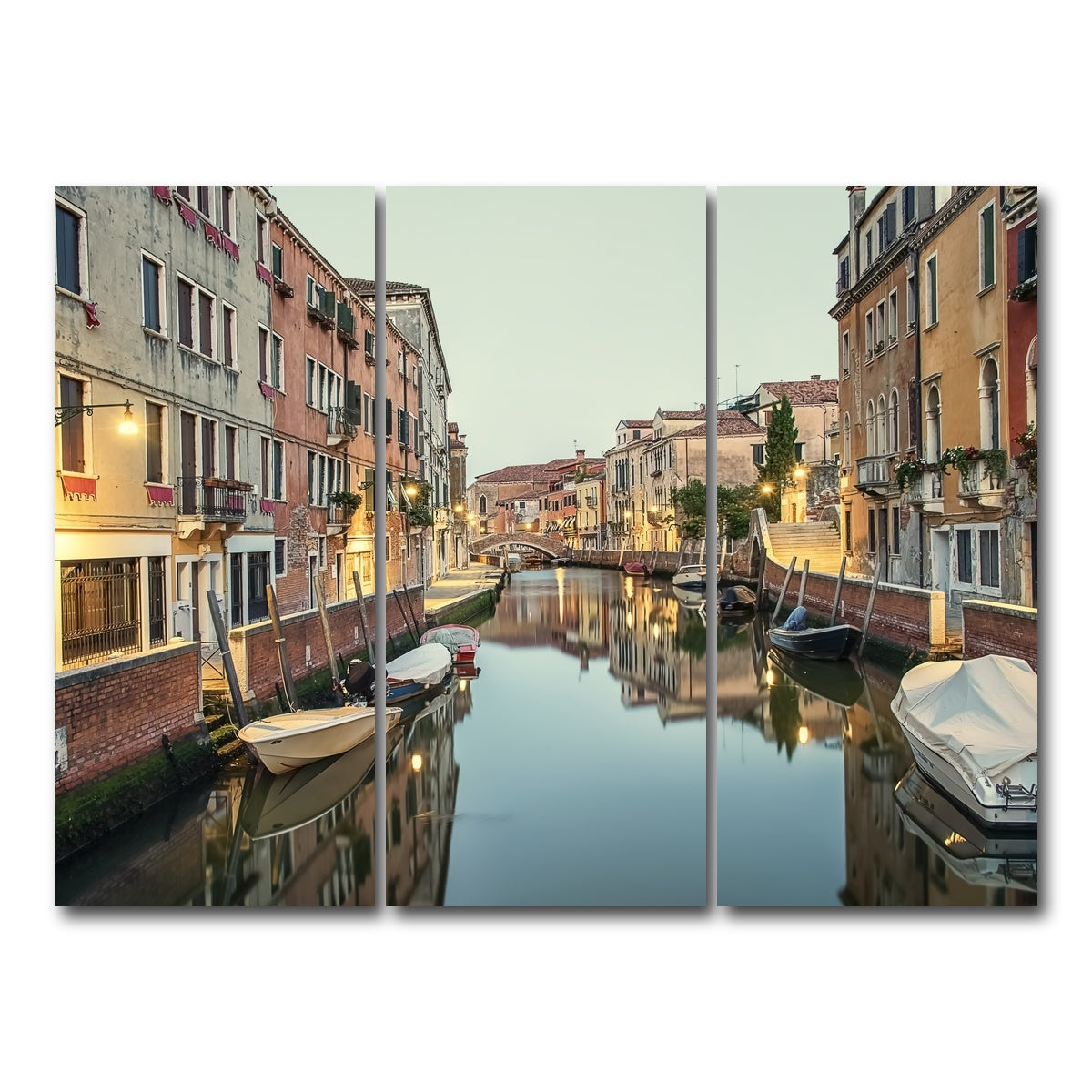 AUTO-MOCKUP WHITE | Early Morning | 3 Piece | Gallery Wrap Canvas | group=8x18