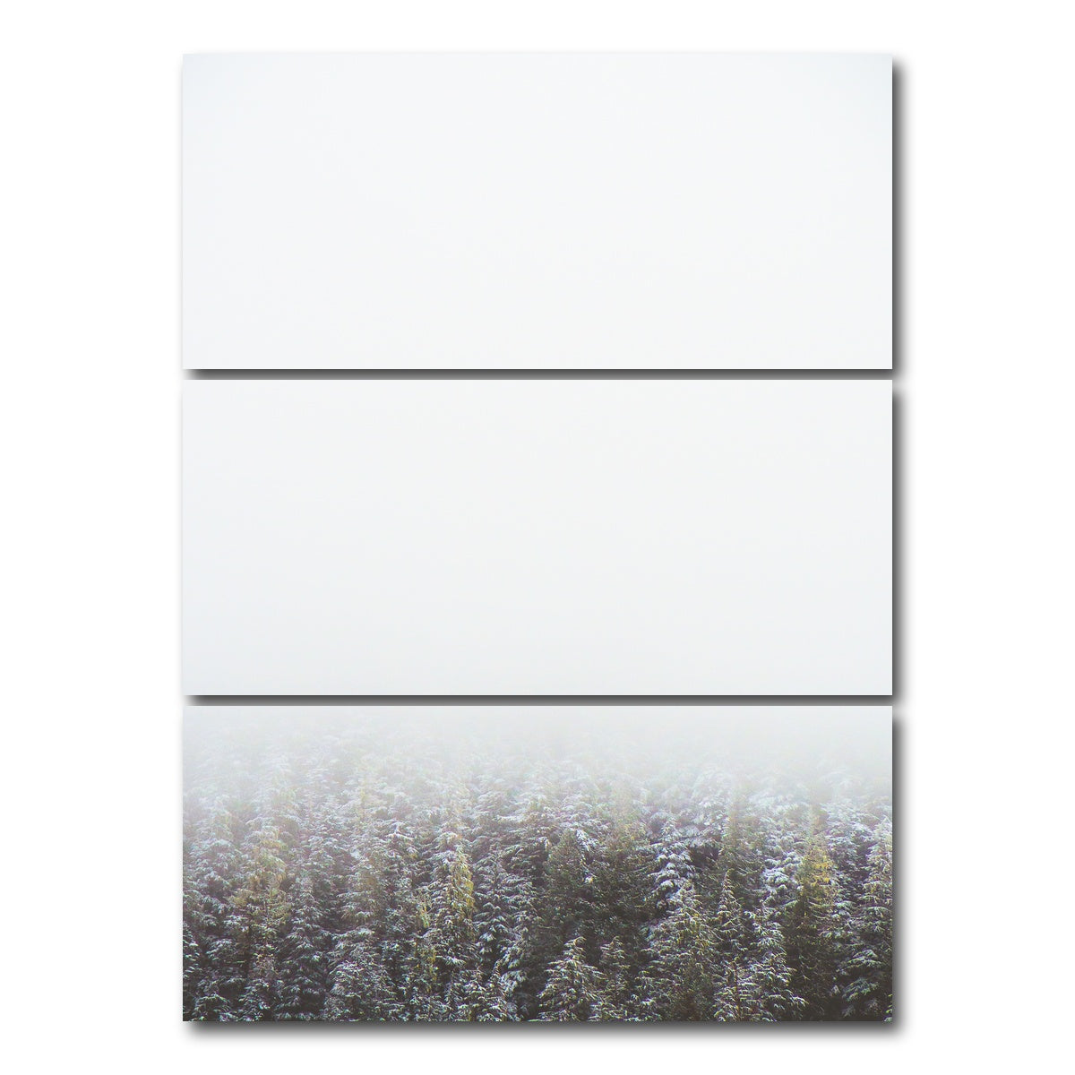 AUTO-MOCKUP WHITE | Early Morning in Northern BC Canada | 3 Piece | Gallery Wrap Canvas | group=8x18_stacked