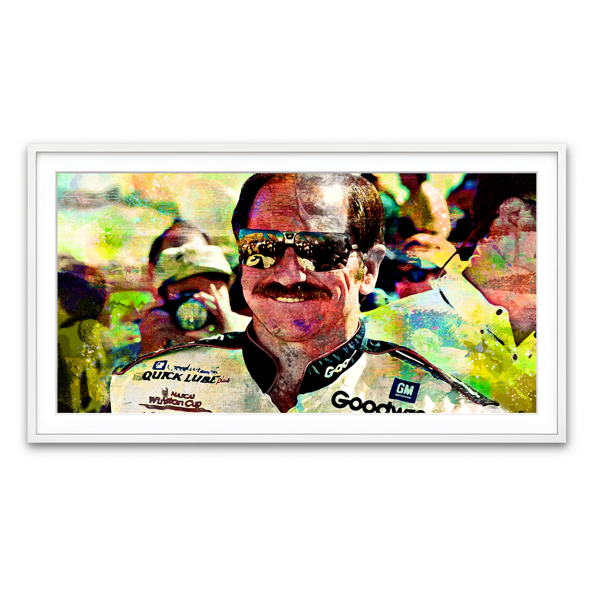 Framed Print 2x1 White