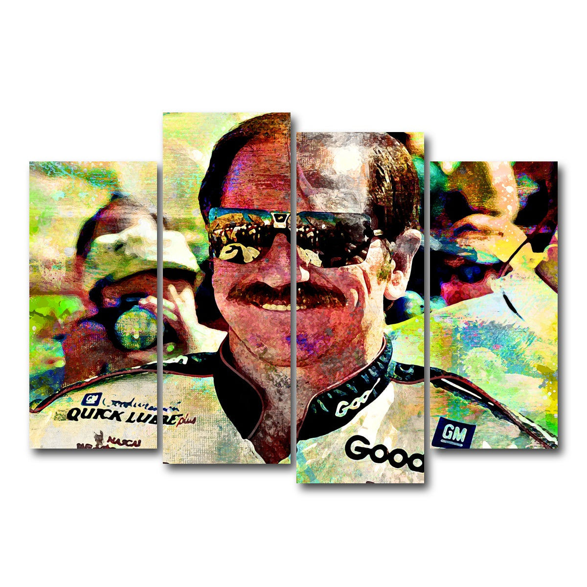 AUTO-MOCKUP WHITE | Earnhardt | 4 Piece | Gallery Wrap Canvas | group=4_normal