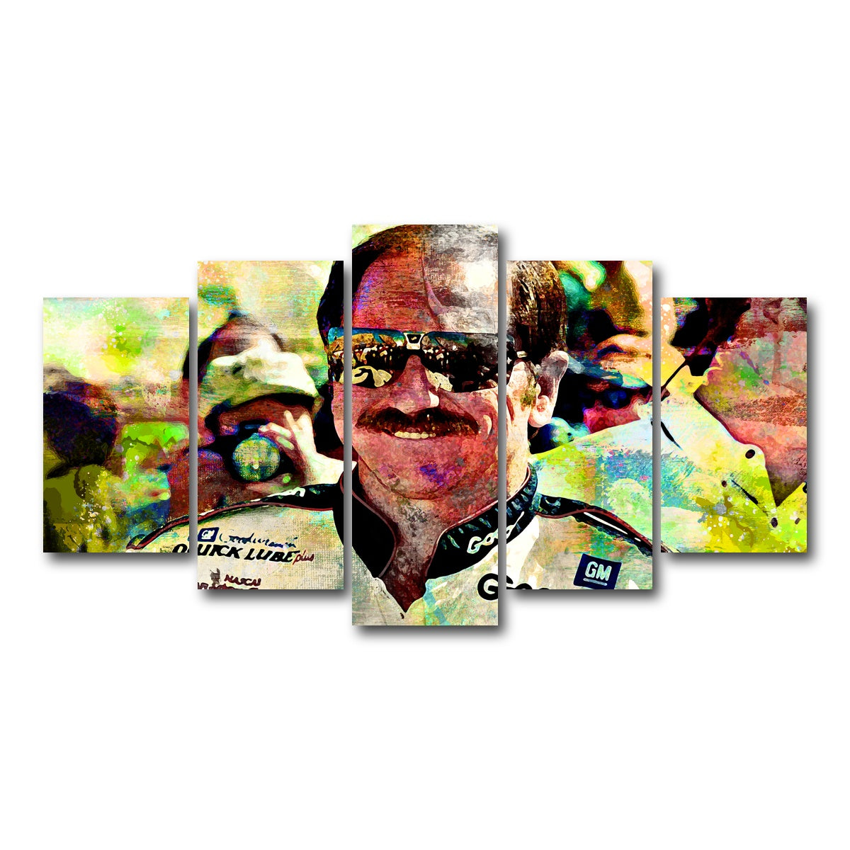 AUTO-MOCKUP WHITE | Earnhardt | 5 Piece | Gallery Wrap Canvas | group=5_normal