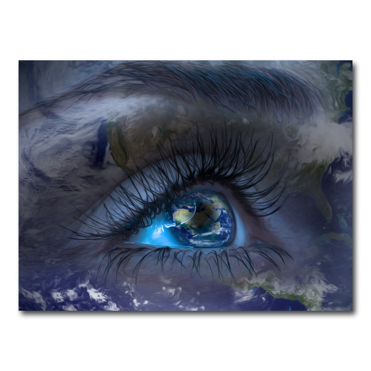 AUTO-MOCKUP WHITE | Earths Eye | 1 Piece | Gallery Wrap Canvas | group=4x3